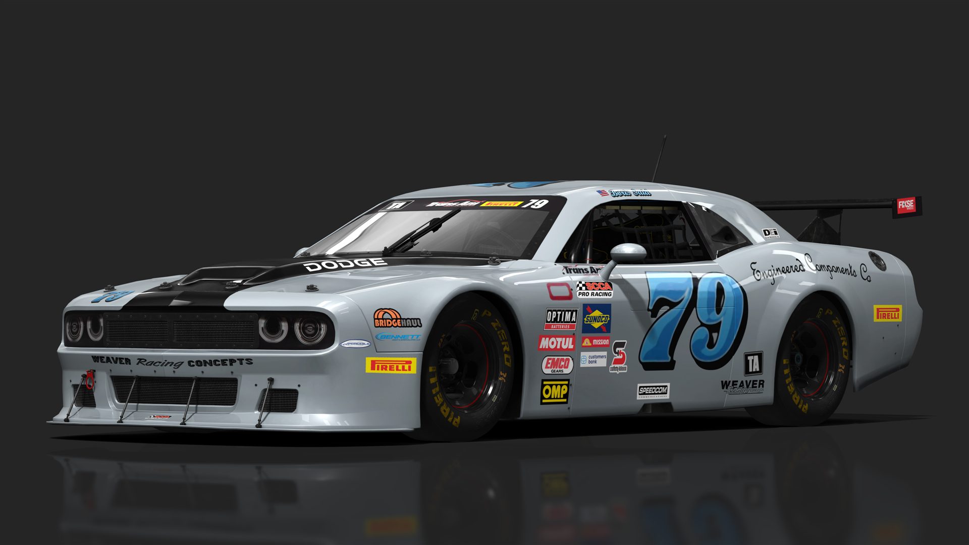 TA2 Dodge Challenger, skin 2023 Weaver Racing #79