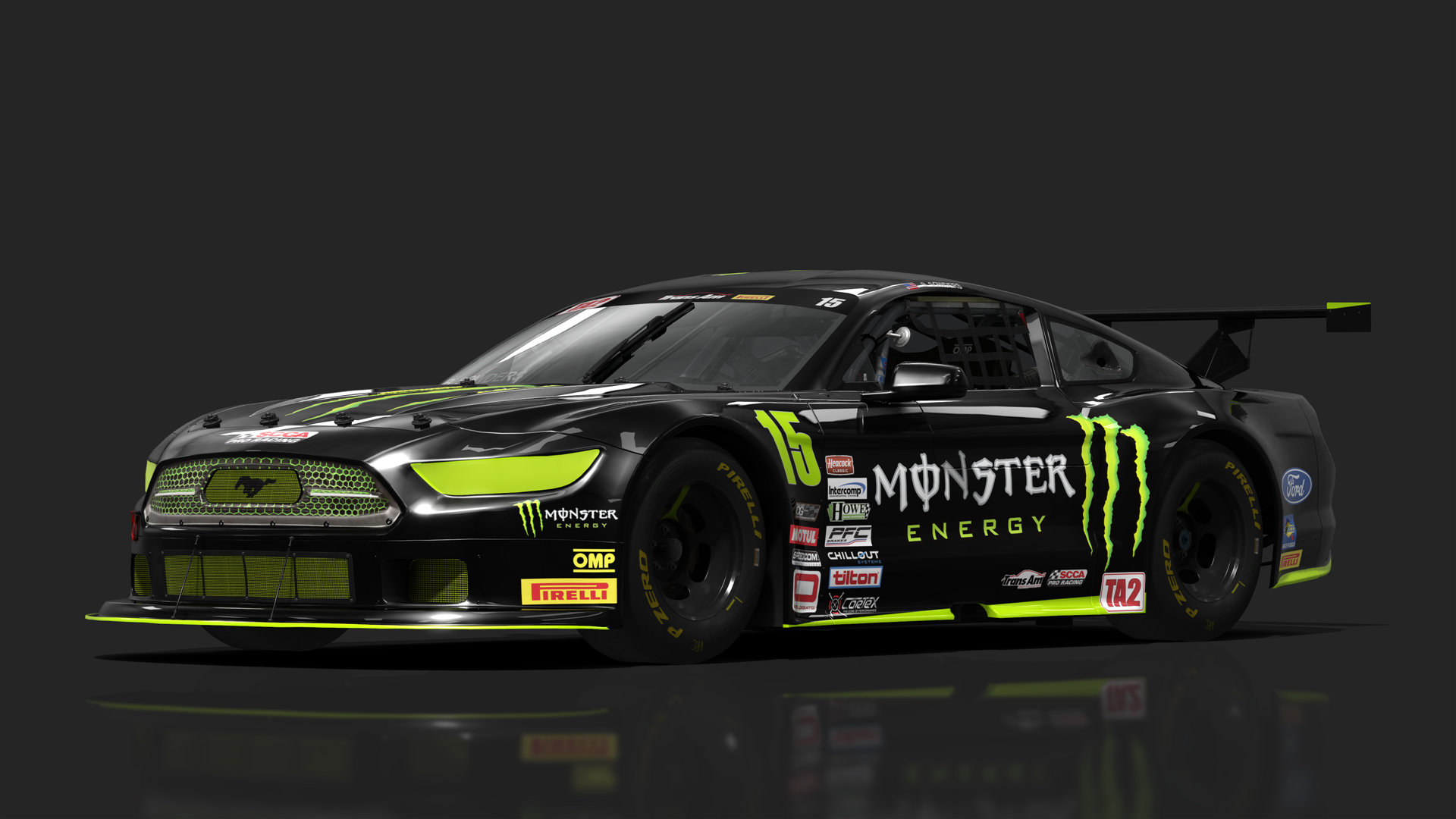 TA2 Ford Mustang, skin #15_MonsterEnergy