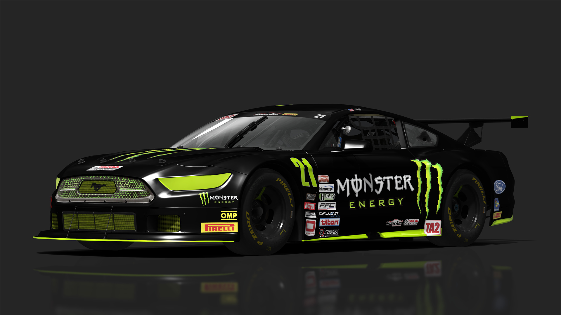 TA2 Ford Mustang, skin #21_MonsterEnergy