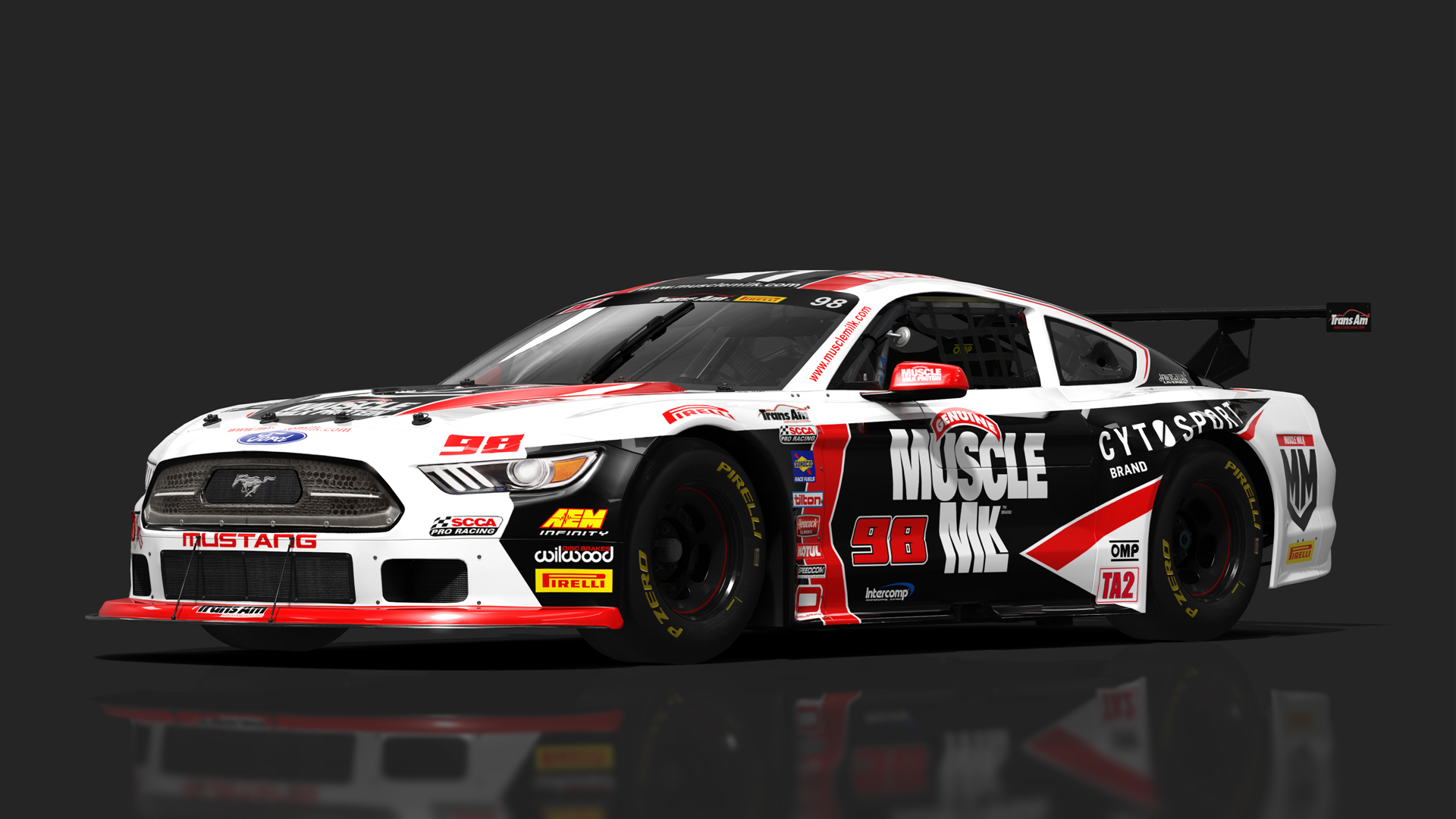 TA2 Ford Mustang, skin 98_Muscle_Milk_ARRS