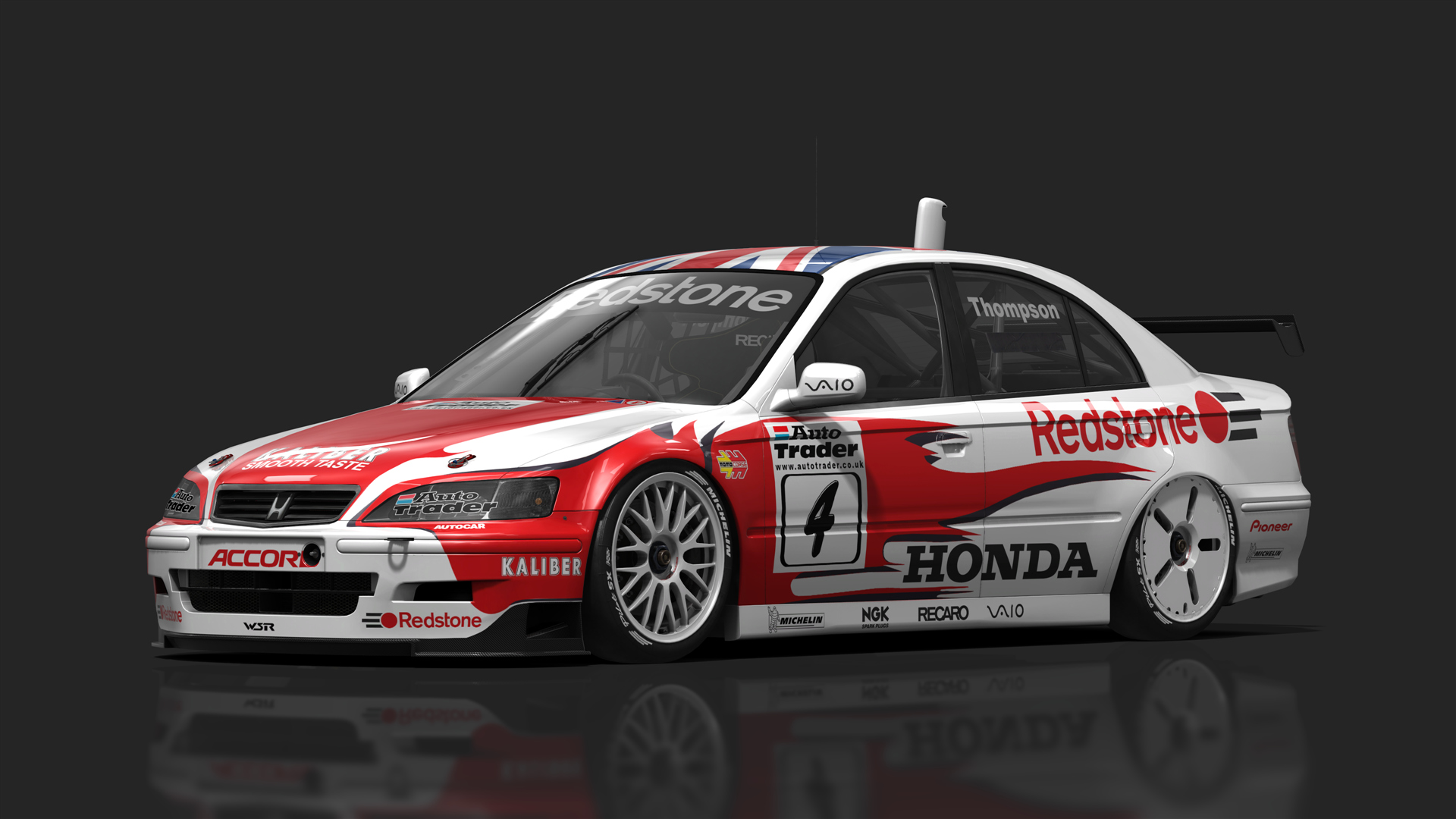 VRC BTCC 90s - Honda Accord, skin 04_redstone_team_honda_2000