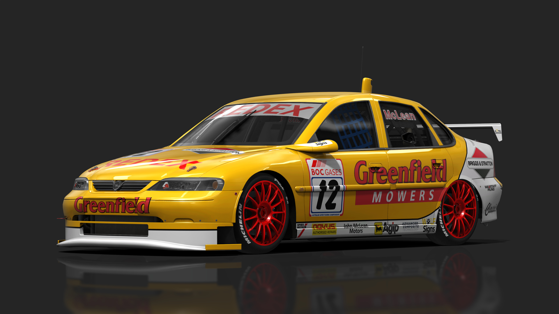 VRC BTCC 90s - Vauxhall Vectra, skin ASTC_1997_12_Mclean