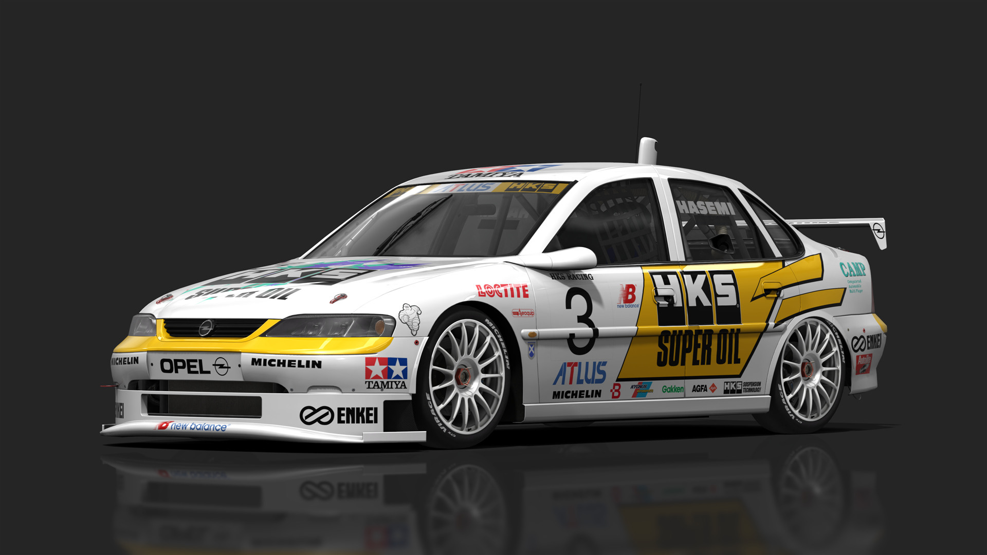 VRC BTCC 90s - Vauxhall Vectra, skin jtcc_1996_3_hks_hasemi
