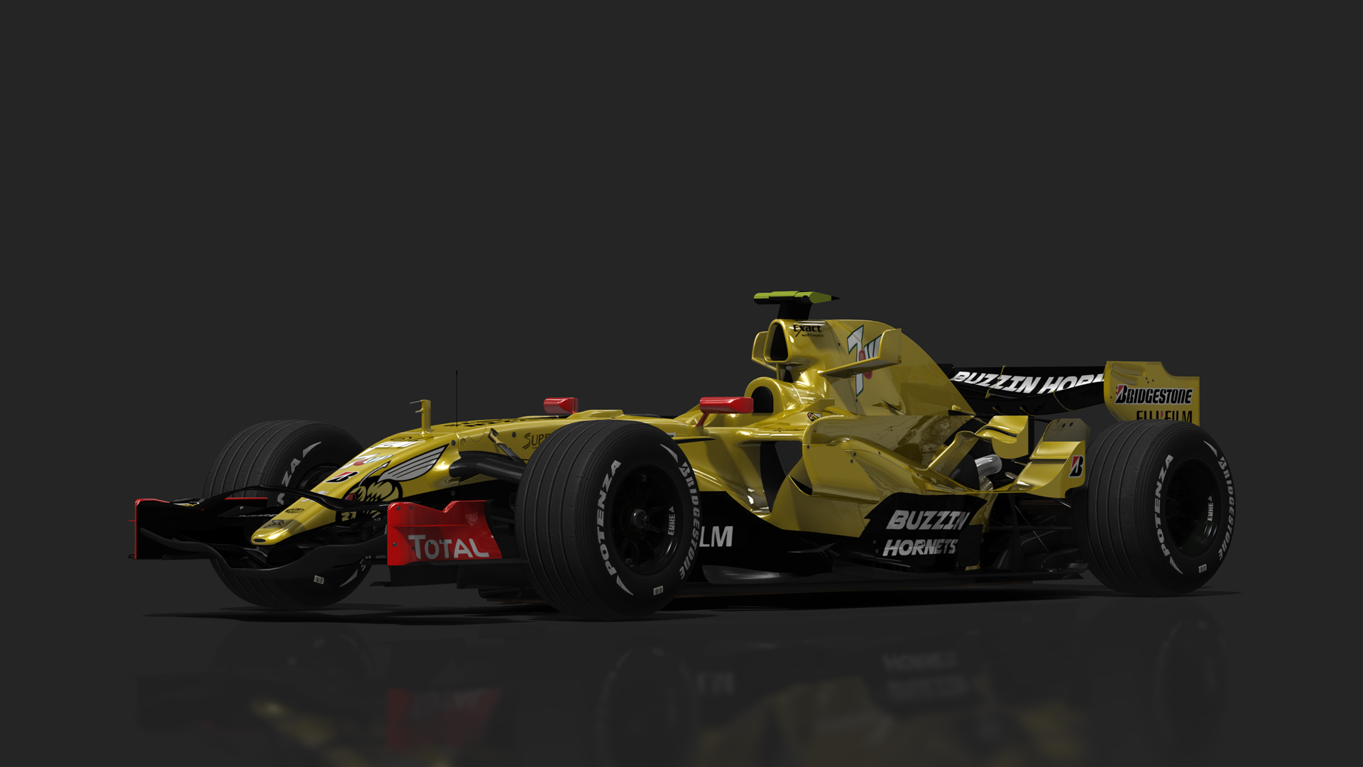 VRC F1 2007 McLaren MP4-22, skin 21_Jordan_Yellow_Sutil