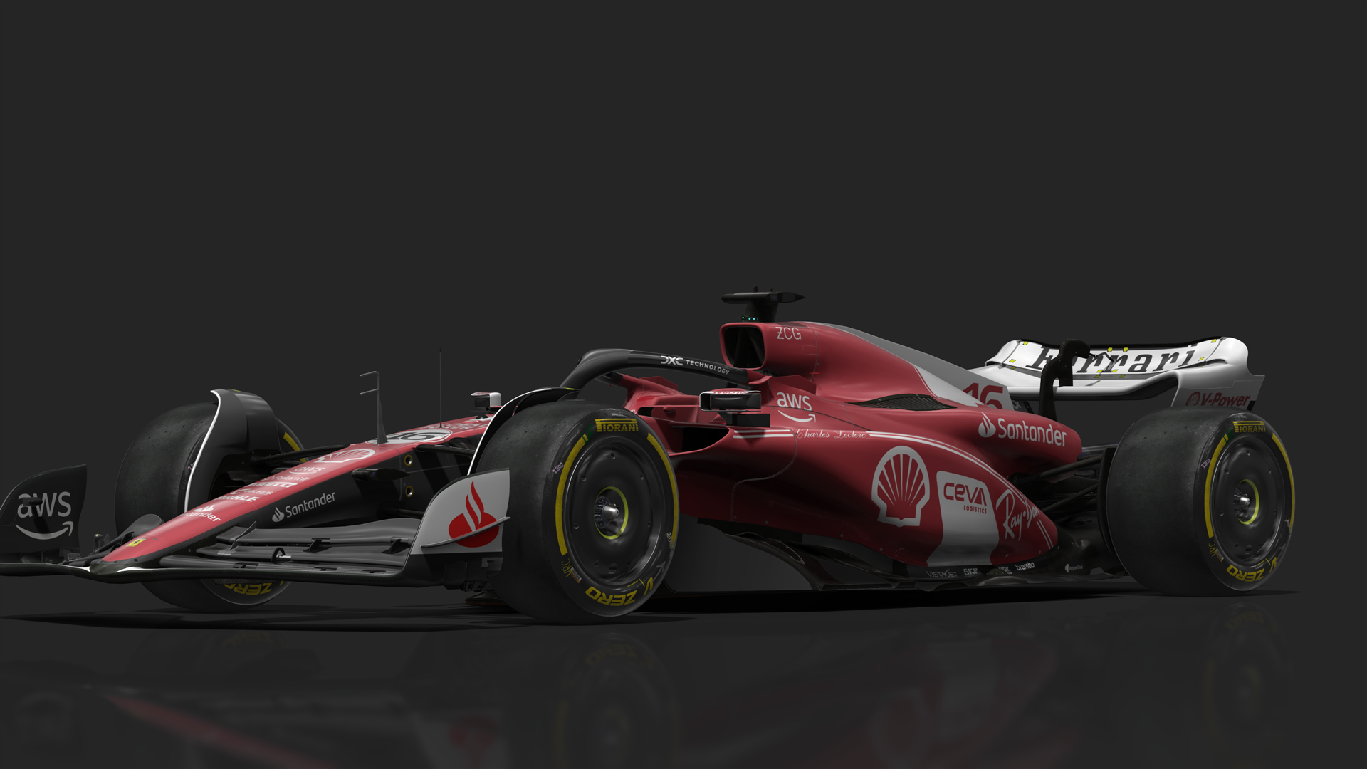 VRC Formula 1 2023, skin 16_Leclerc_LasVegas