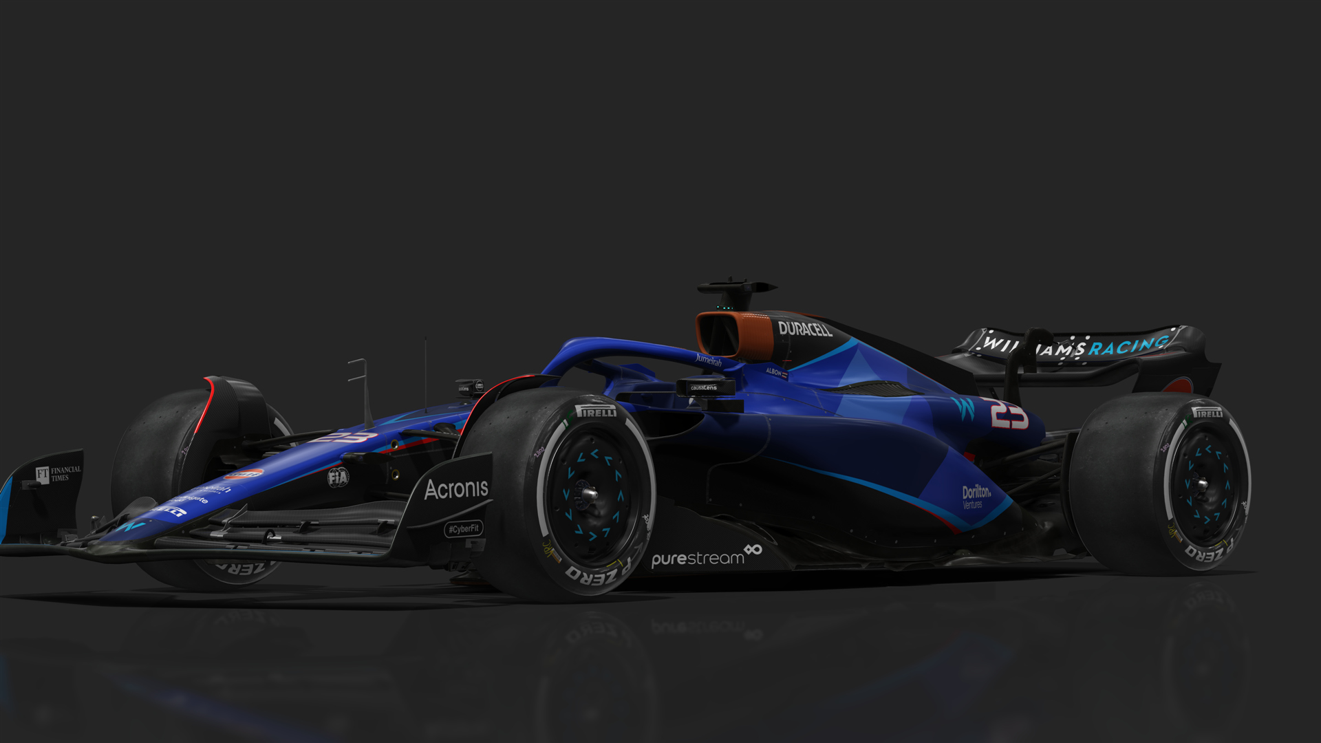VRC Formula 1 2023, skin FW45_23_Albon