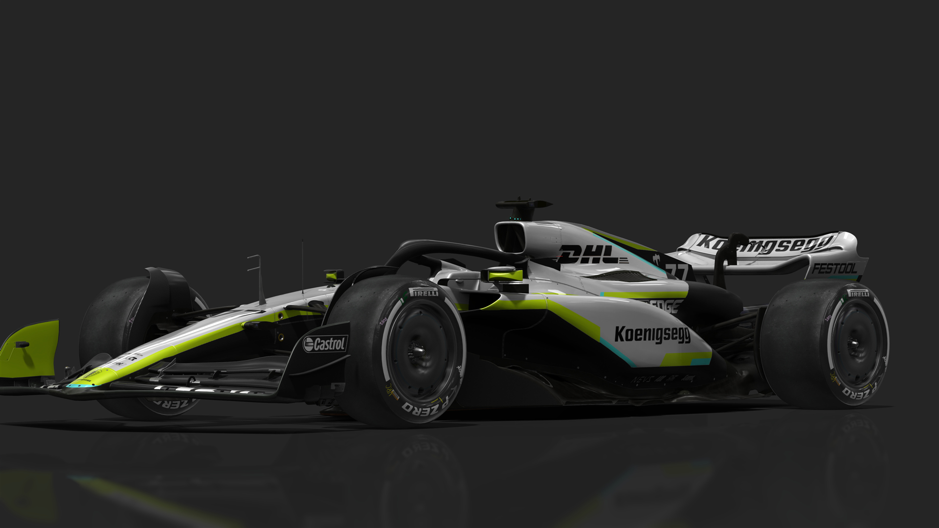 VRC Formula 1 2023, skin Koeningsegg F1 by Sean Bull Design