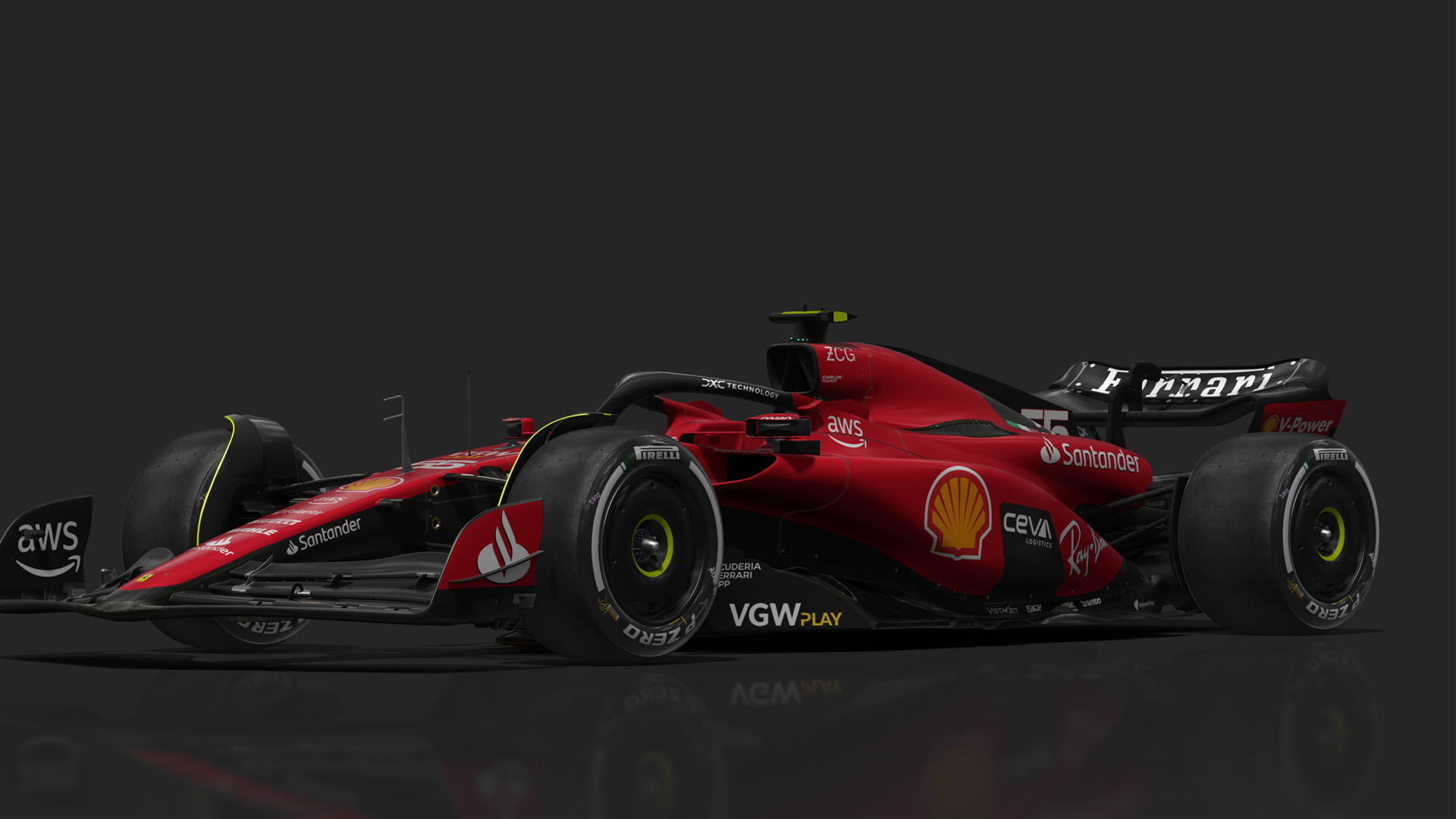 VRC Formula 1 2023, skin SF23_55_Sainz