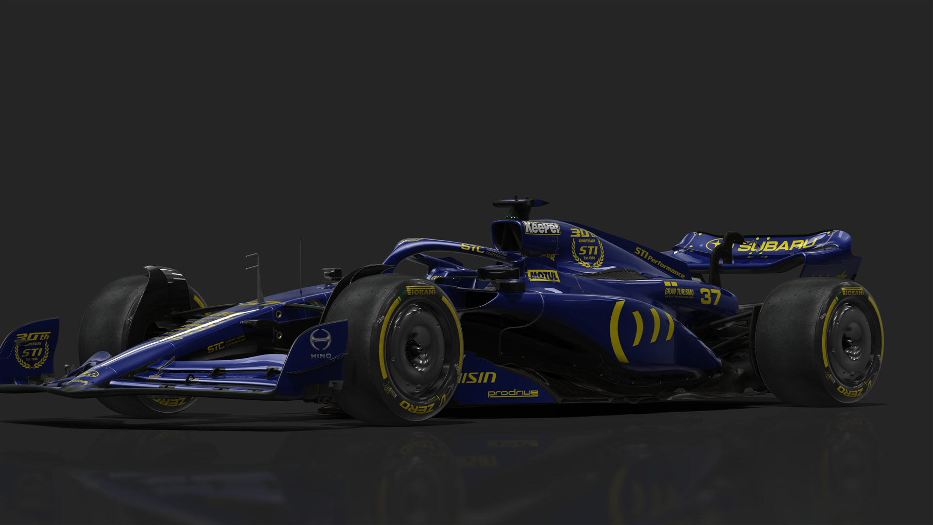 VRC Formula 1 2023, skin Subaru_37_Throwback