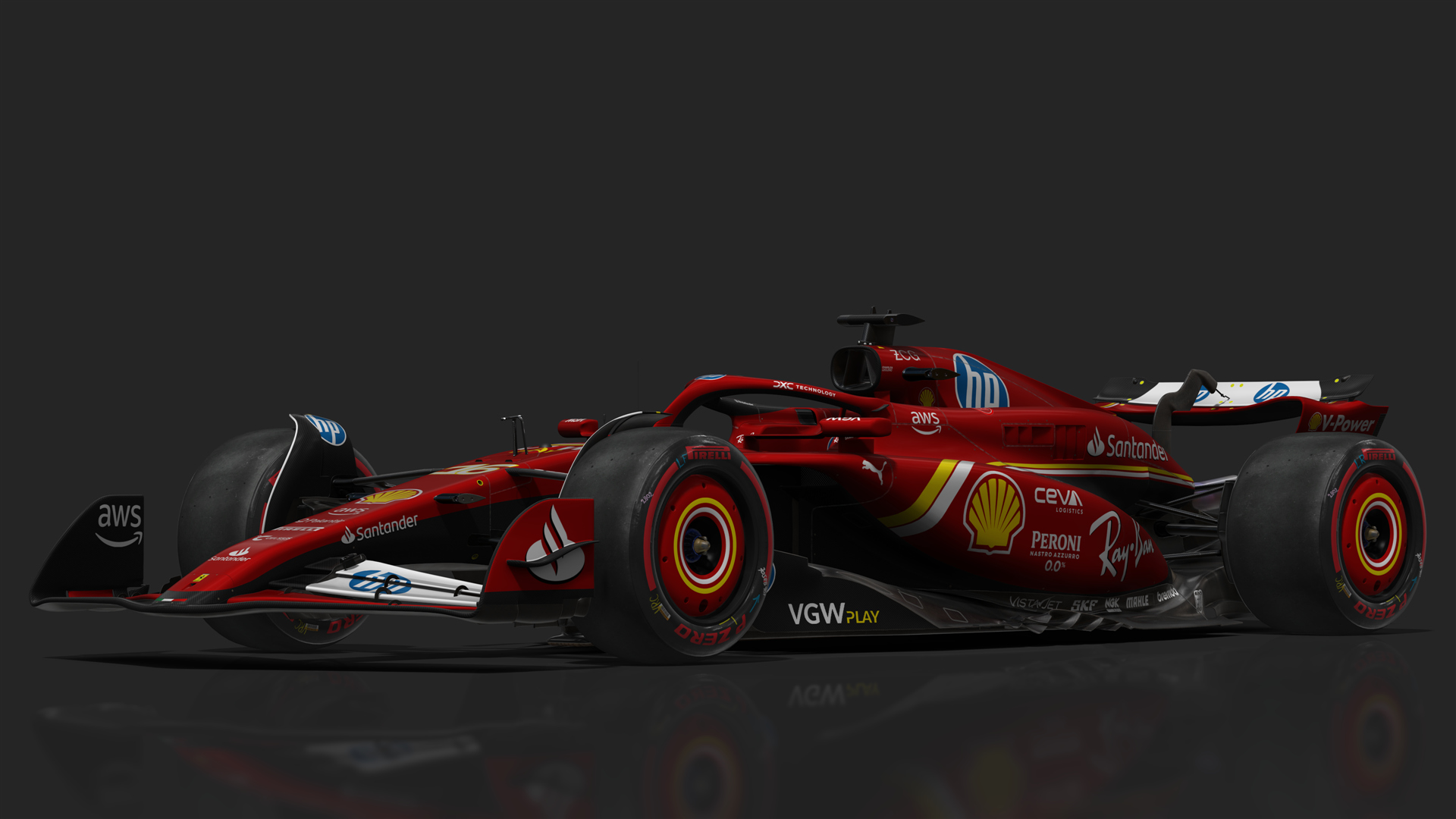 VRC Formula 1 2024 (CSP), skin Ferrari_SF-24_16_Leclerc