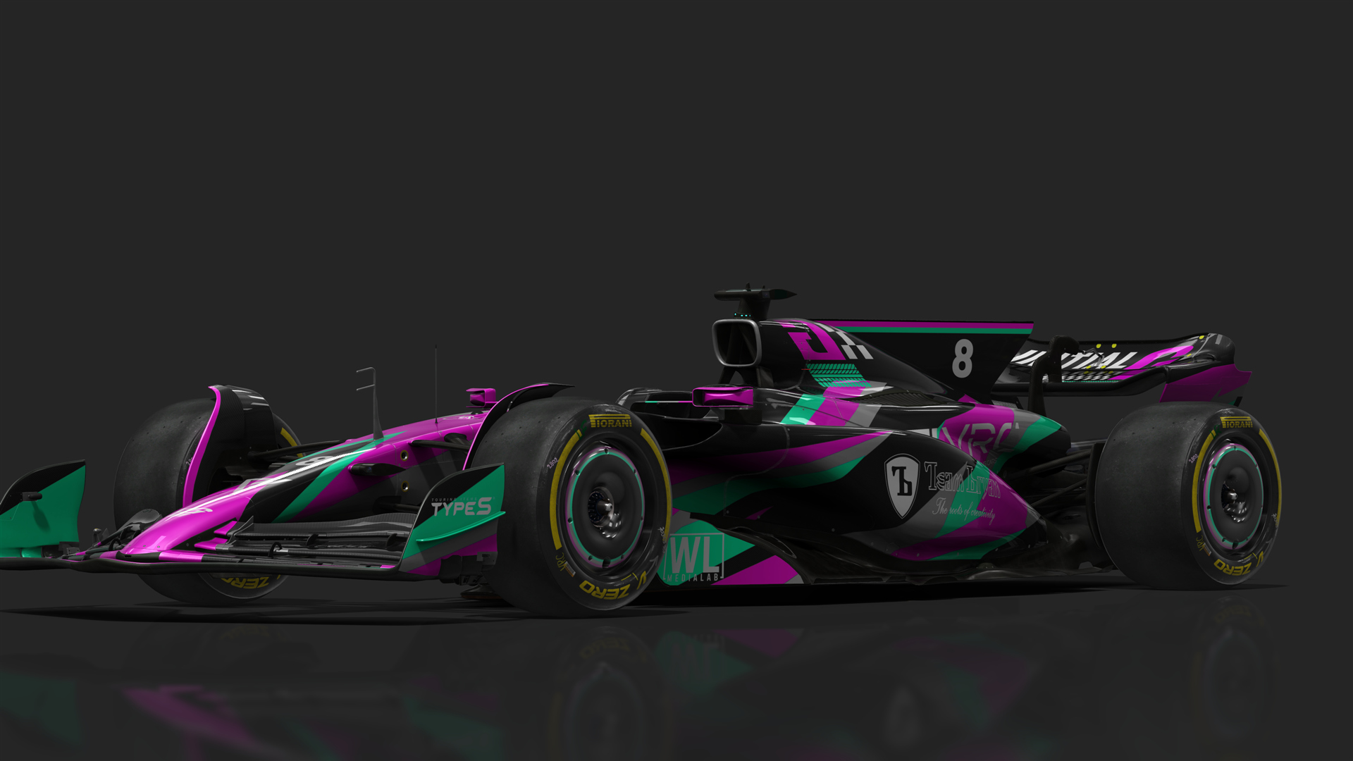 VRC Formula G 2024 Mark I, skin Initial G Black