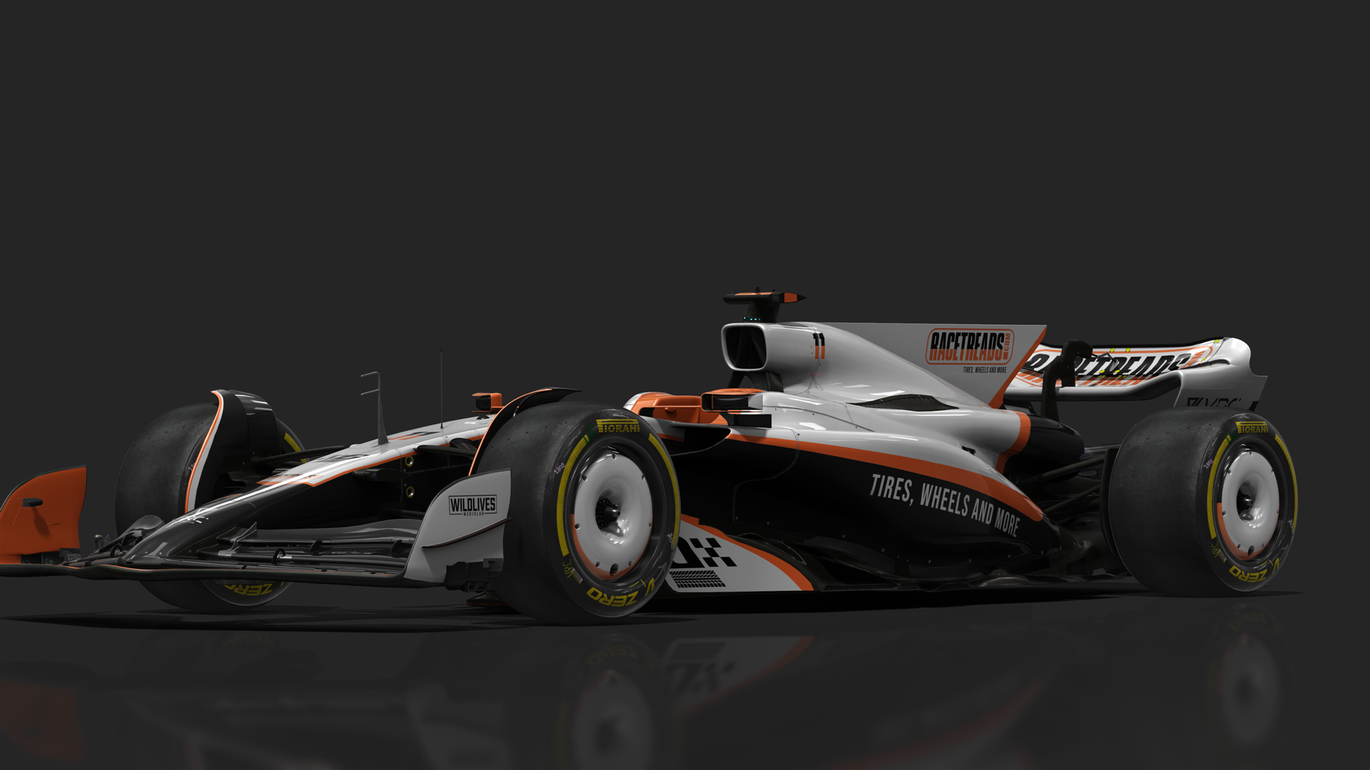 VRC Formula G 2024 Mark I, skin RACE TREADS 11