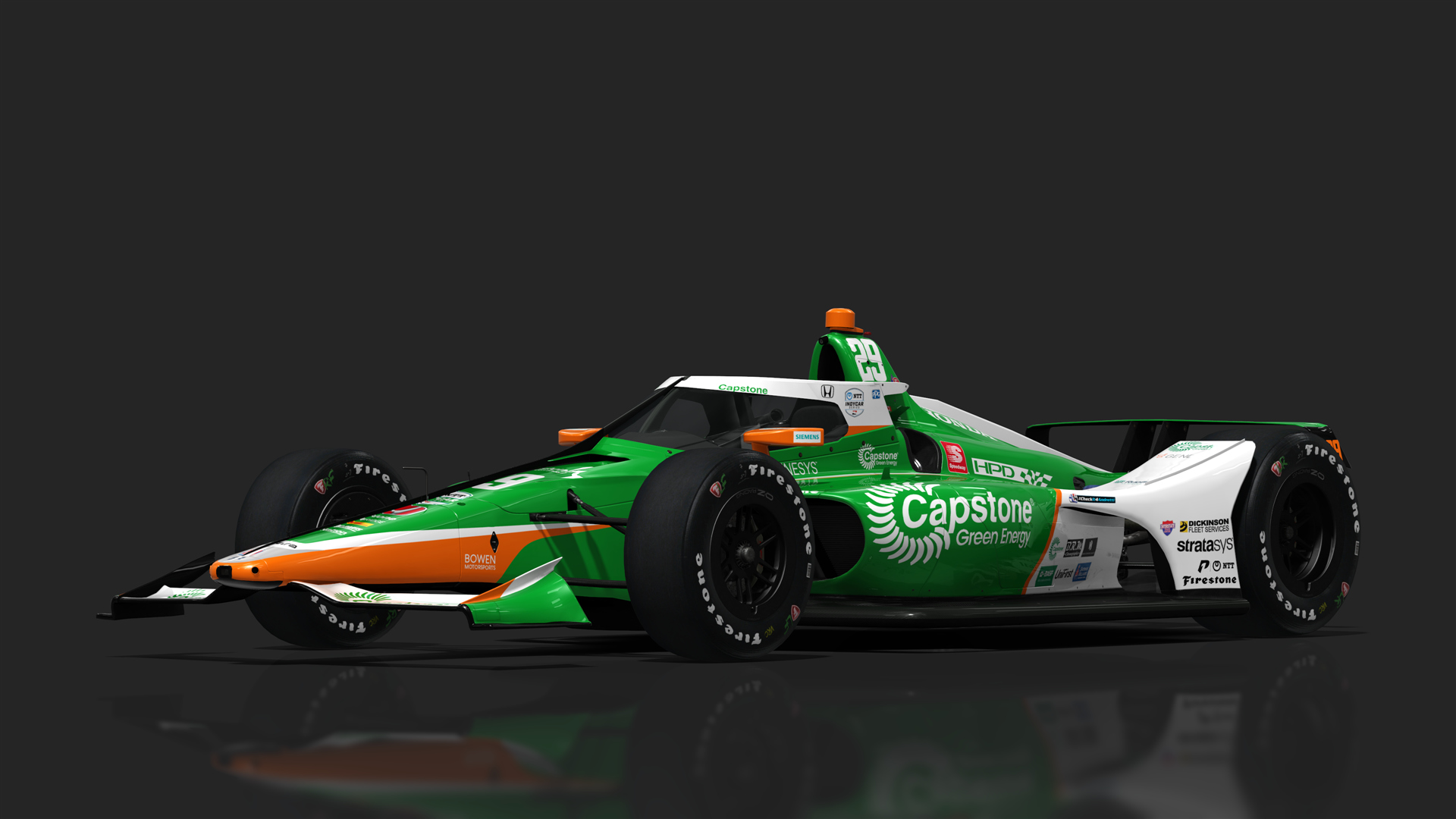VRC Dallara IR18 2021 (Oval Kit), skin 29_Hinchcliffe - Capstone