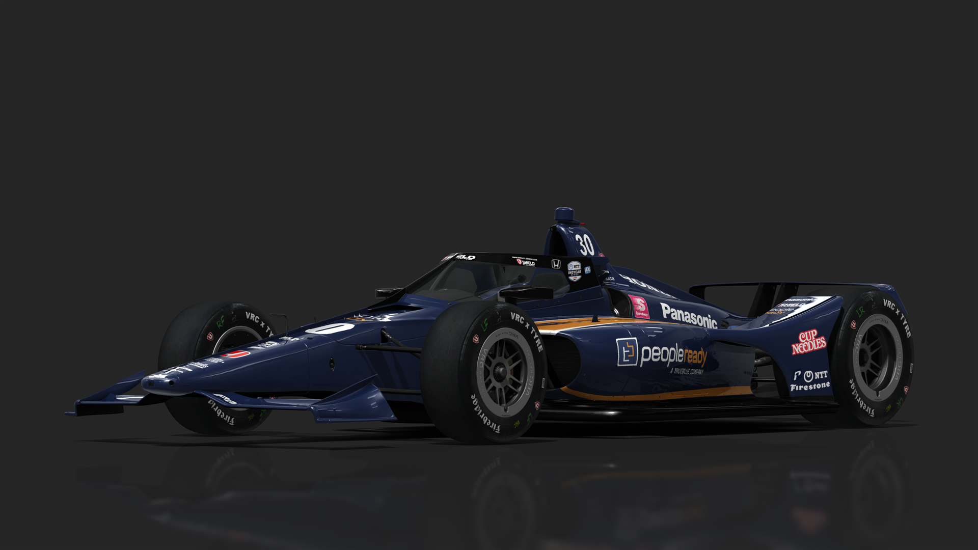 VRC Dallara IR18 2021 (Oval Kit), skin 30_Rahal_Indy