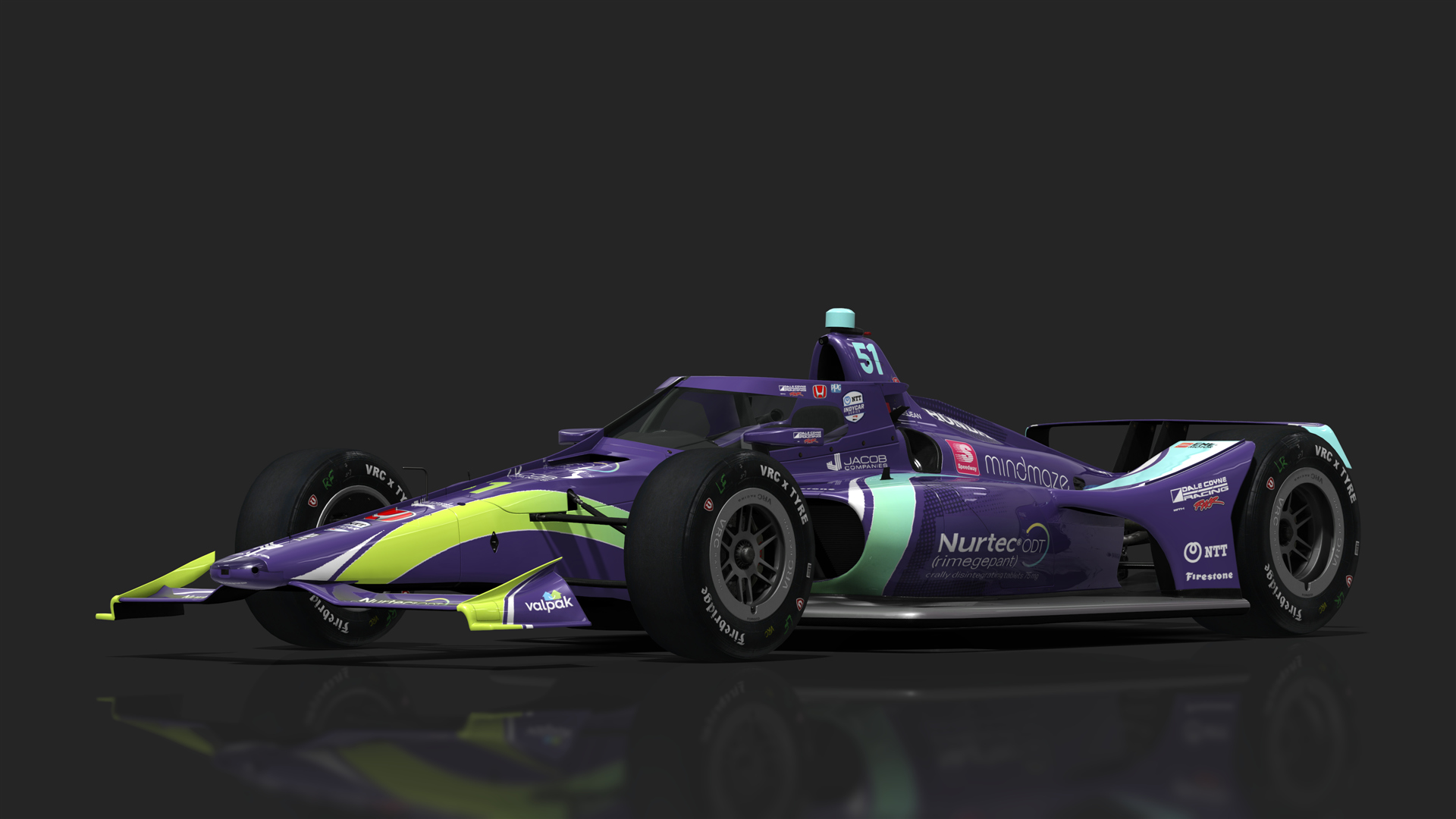 VRC Dallara IR18 2021 (Oval Kit), skin 51_Grosjean