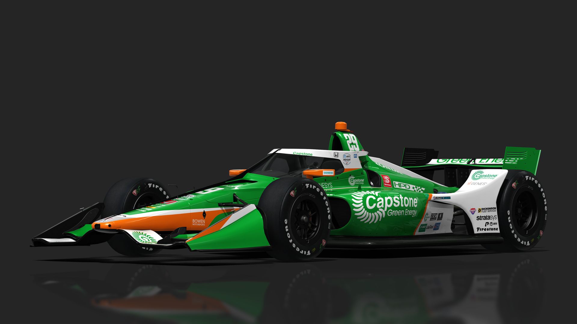 VRC Dallara IR18 2021 (Short Oval Kit), skin 29_Hinchcliffe - Capstone