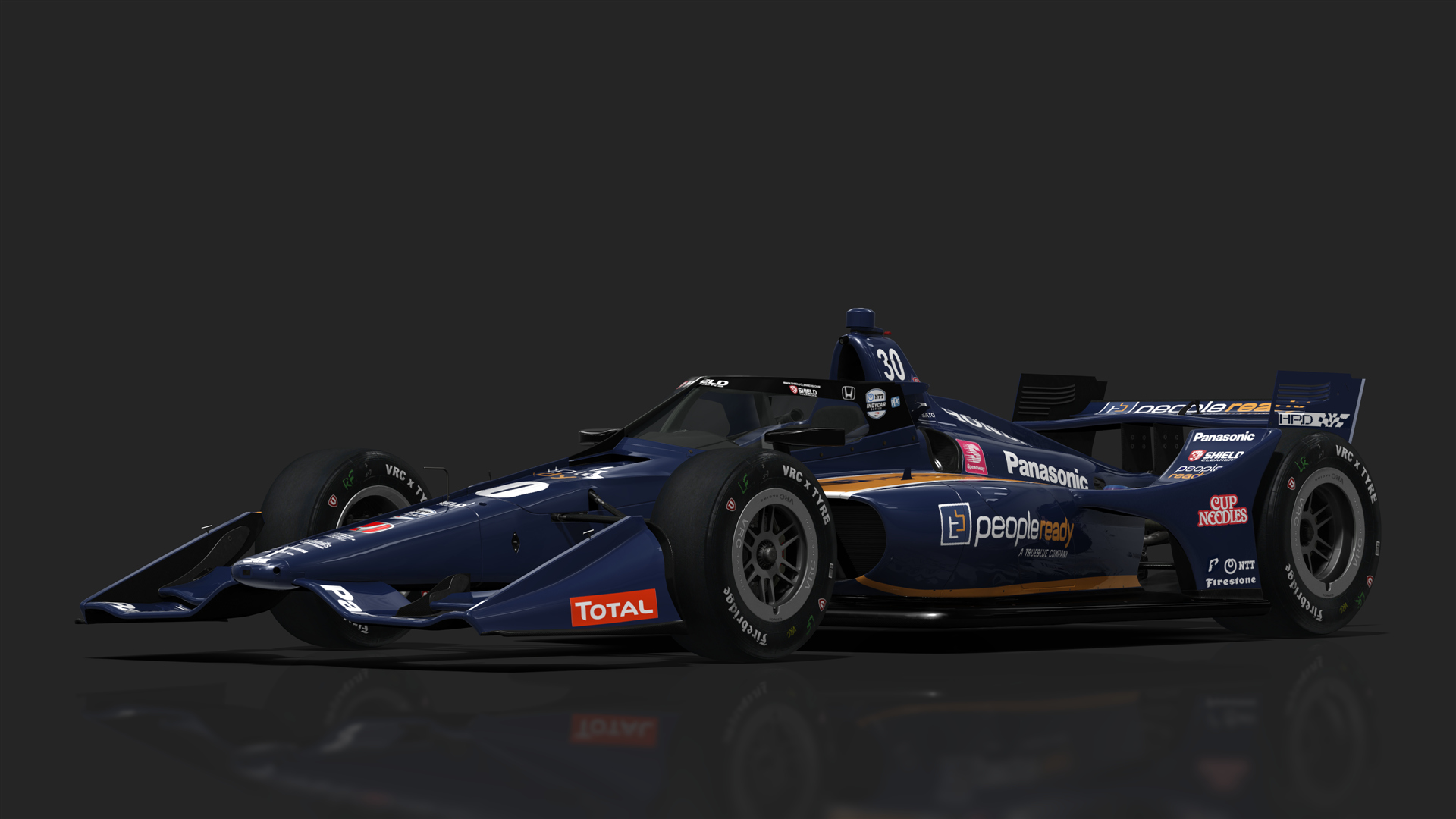 VRC Dallara IR18 2021 (Short Oval Kit), skin 30_Rahal_Indy