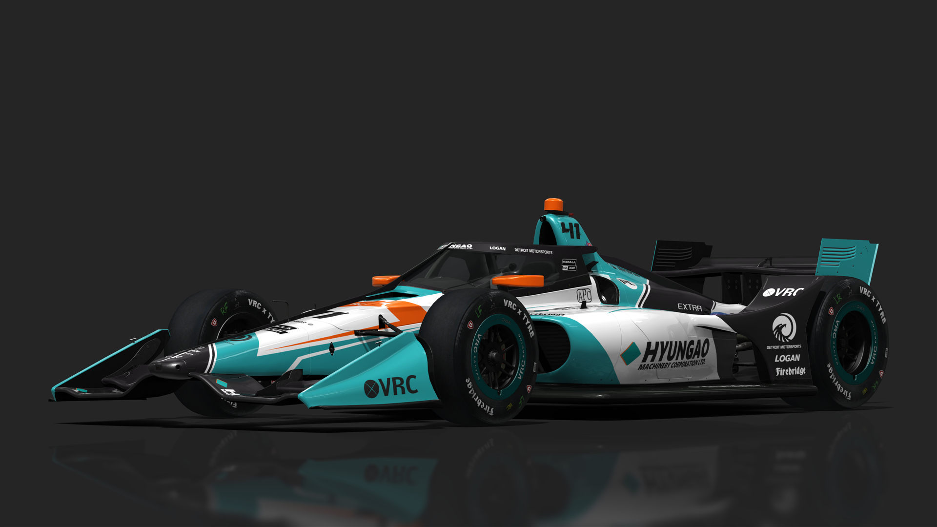 VRC Dallara IR18 2021 (Short Oval Kit), skin 41_Hyungao