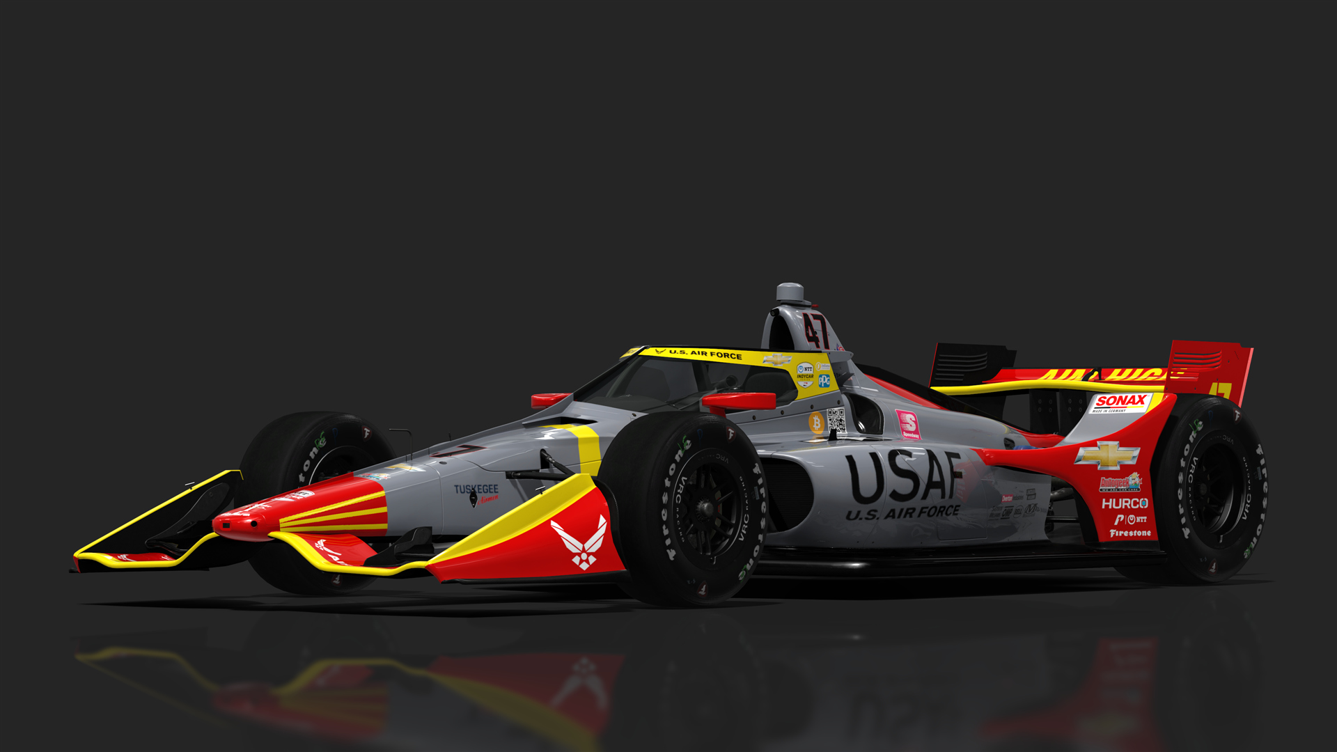VRC Dallara IR18 2021 (Short Oval Kit), skin 47_Daly_Indy500