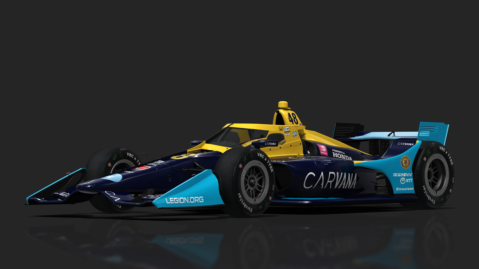 VRC Dallara IR18 2021 (Short Oval Kit), skin 48_Johnson