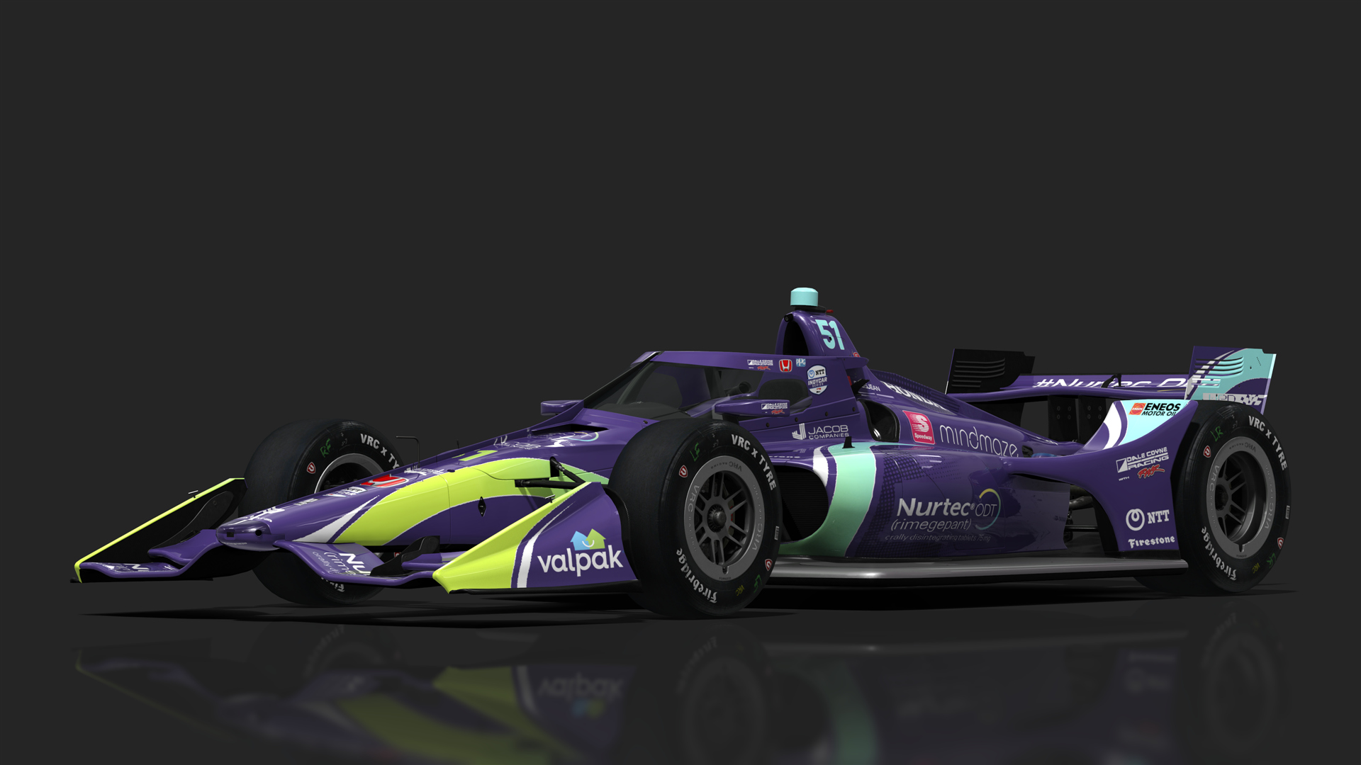 VRC Dallara IR18 2021 (Short Oval Kit), skin 51_Grosjean