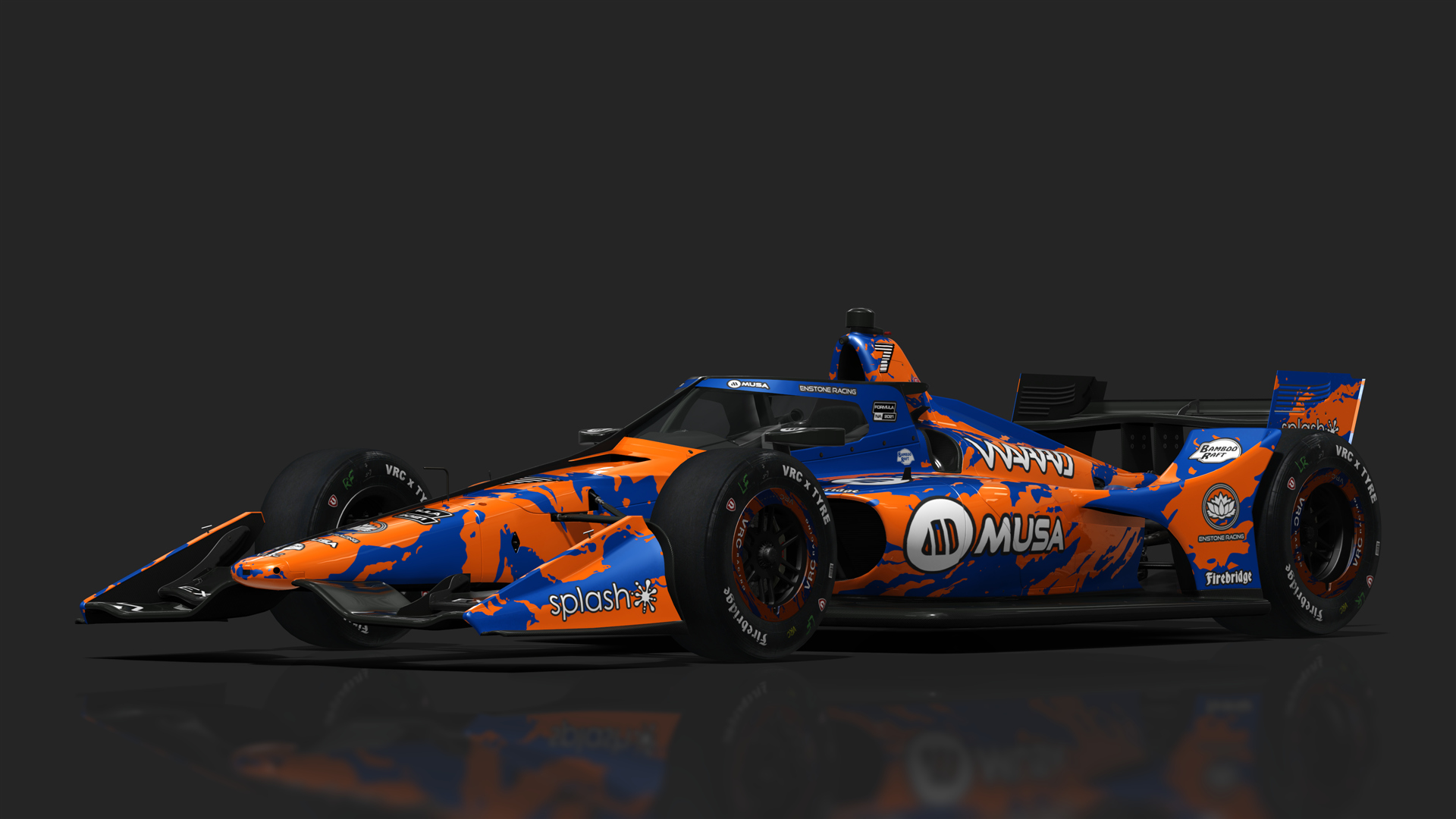 VRC Dallara IR18 2021 (Short Oval Kit), skin 7_Enstone_Warro