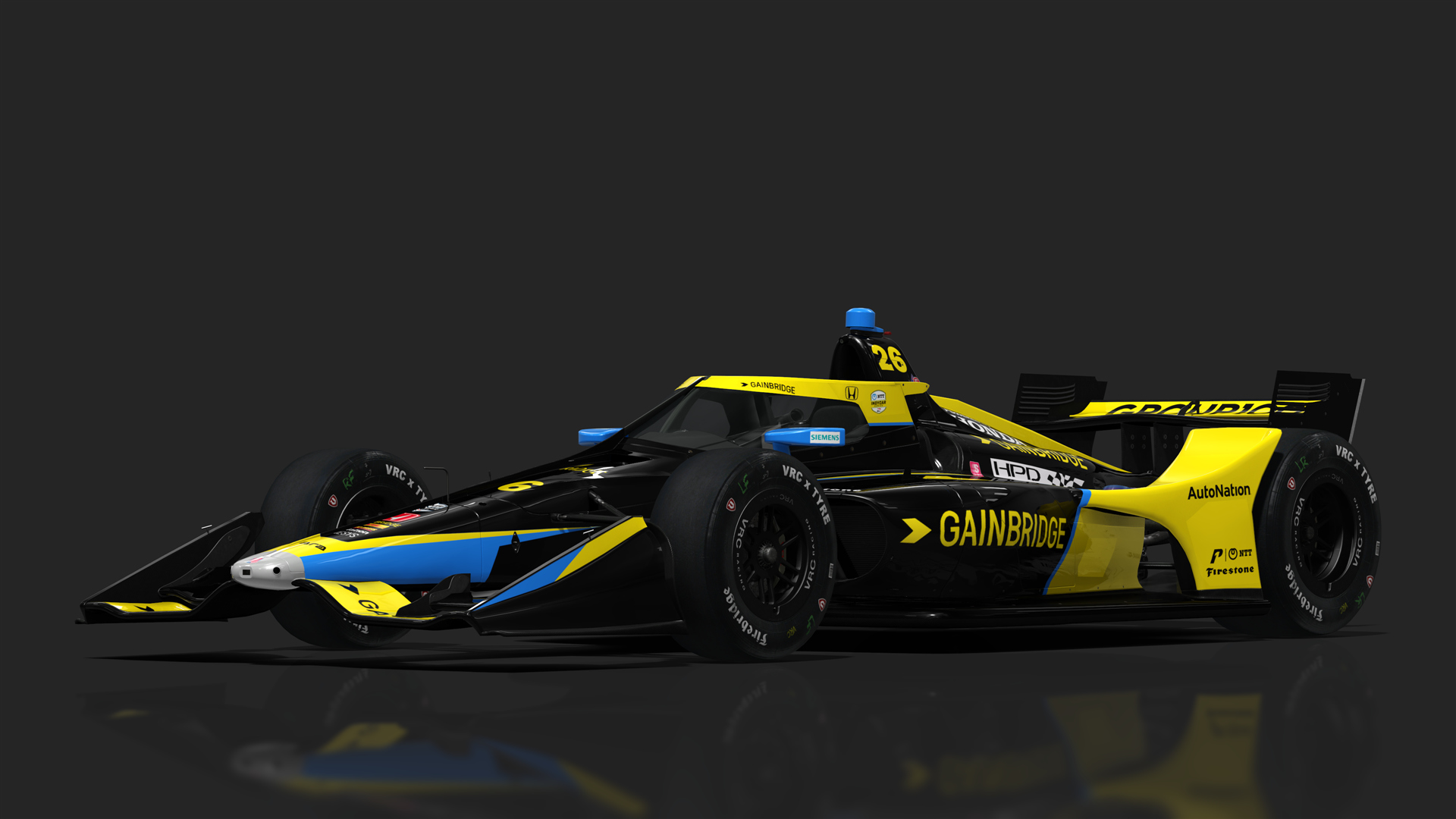 VRC Dallara IR18 2021 (Short Oval Kit), skin Colton_Herta_26_Andretti2021